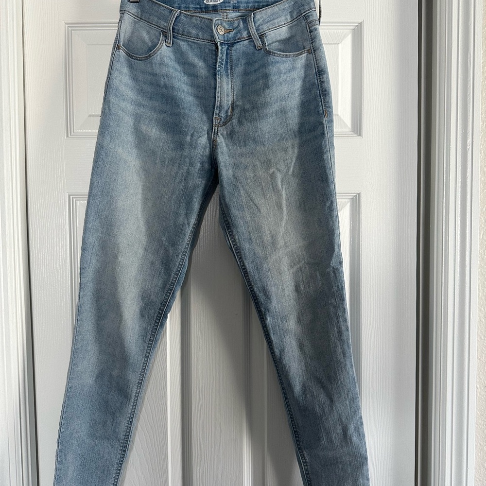 Old Navy Light Blue Cropped Skinny Jeans